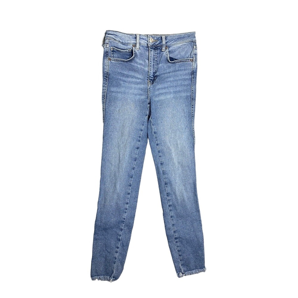 We The Free Womens Straight Leg Blue Denim 5 Pockets Size 27‎